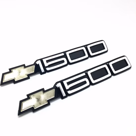1500 emblemas de moldagem de porta bowtie 1500 emblema silverado suburban tahoe apto para acessórios de carro peças de carro decoração emblema
