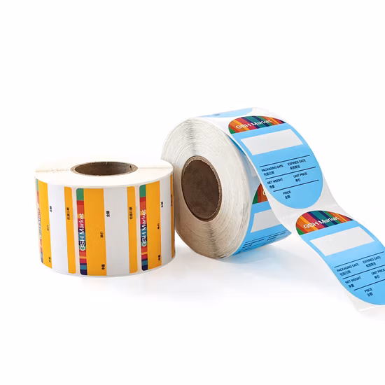 Etiqueta adesiva impressa com logotipo personalizado barato em Guangzhou